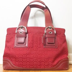Coach Red Handbag/Tote